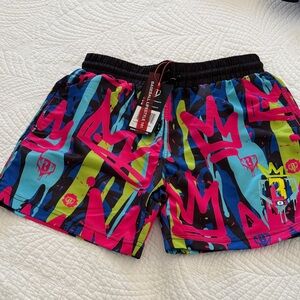 BSBL 101 Graffiti Swim Trunks YL - BRAND NEW